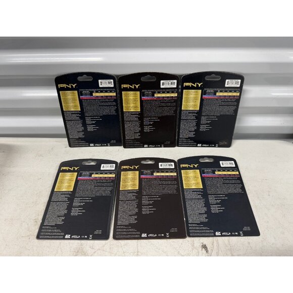 Lot of 6 PNY SDHC Premium CARD 4GB Class 6 SD Card NEW PACKAGE - Picture 4 of 6